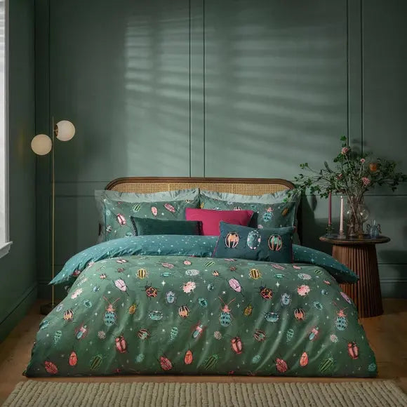 Furn Beetalis Reversible Duvet Cover and Pillowcase Set Dunelm