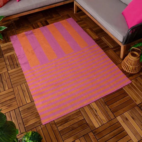 Furn Deck Stripe Indoor Outdoor Rug Dunelm
