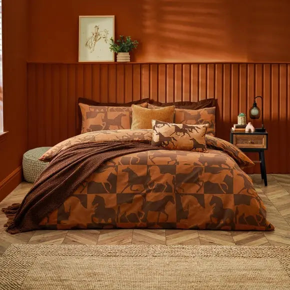 Furn Herve Reversible Duvet Cover and Pillowcase Set Dunelm