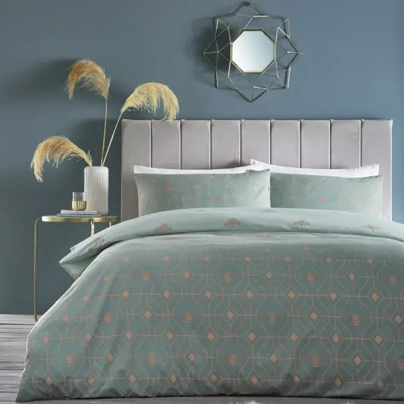 Furn. Bee Deco Duvet Cover and Pillowcase Set Dunelm
