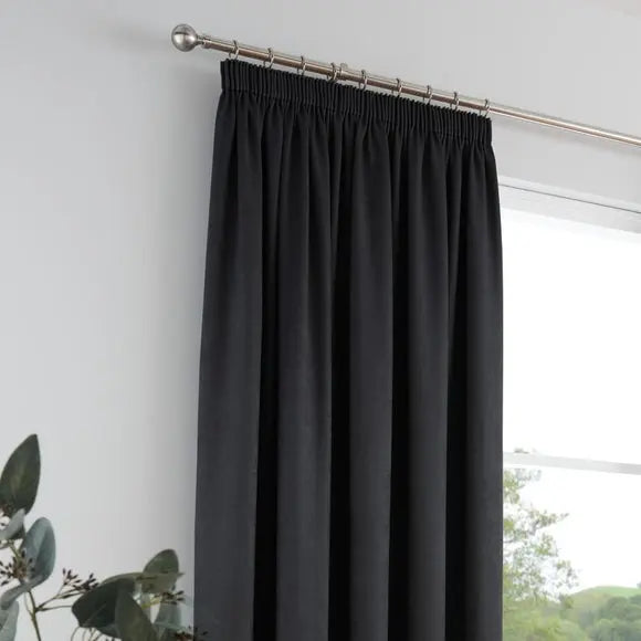Fusion Galaxy Dim Out Pencil Pleat Curtains Dunelm