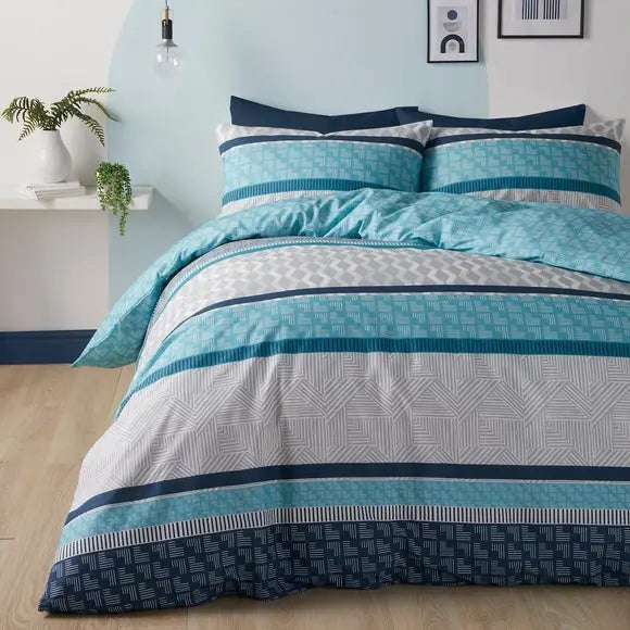 Fusion Nico Duvet Cover and Pillowcase Set Dunelm