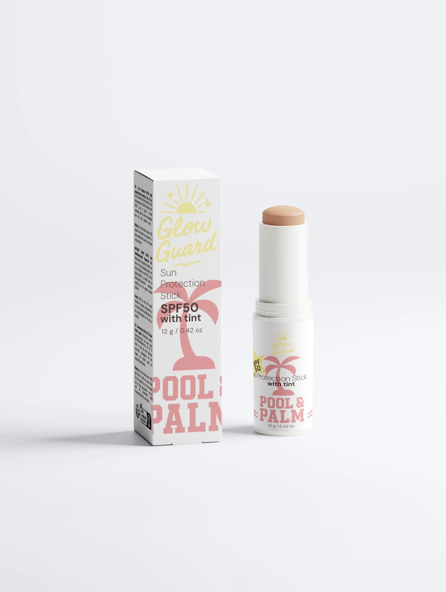 GLOW GUARD: Sun Protection SPF50 Stick, with tint Pool & Palm
