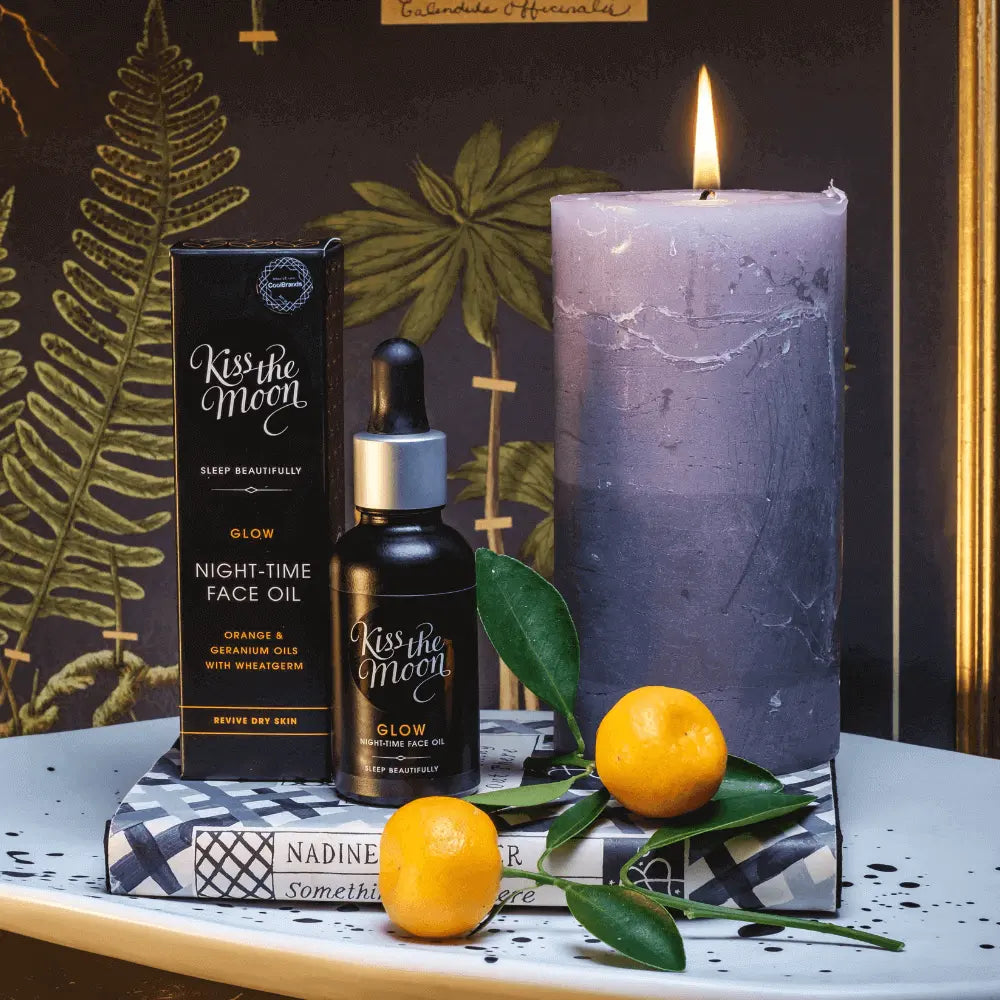 GLOW NIGHT-TIME FACE OIL | Revive dry skin with Orange & Geranium Kiss the Moon