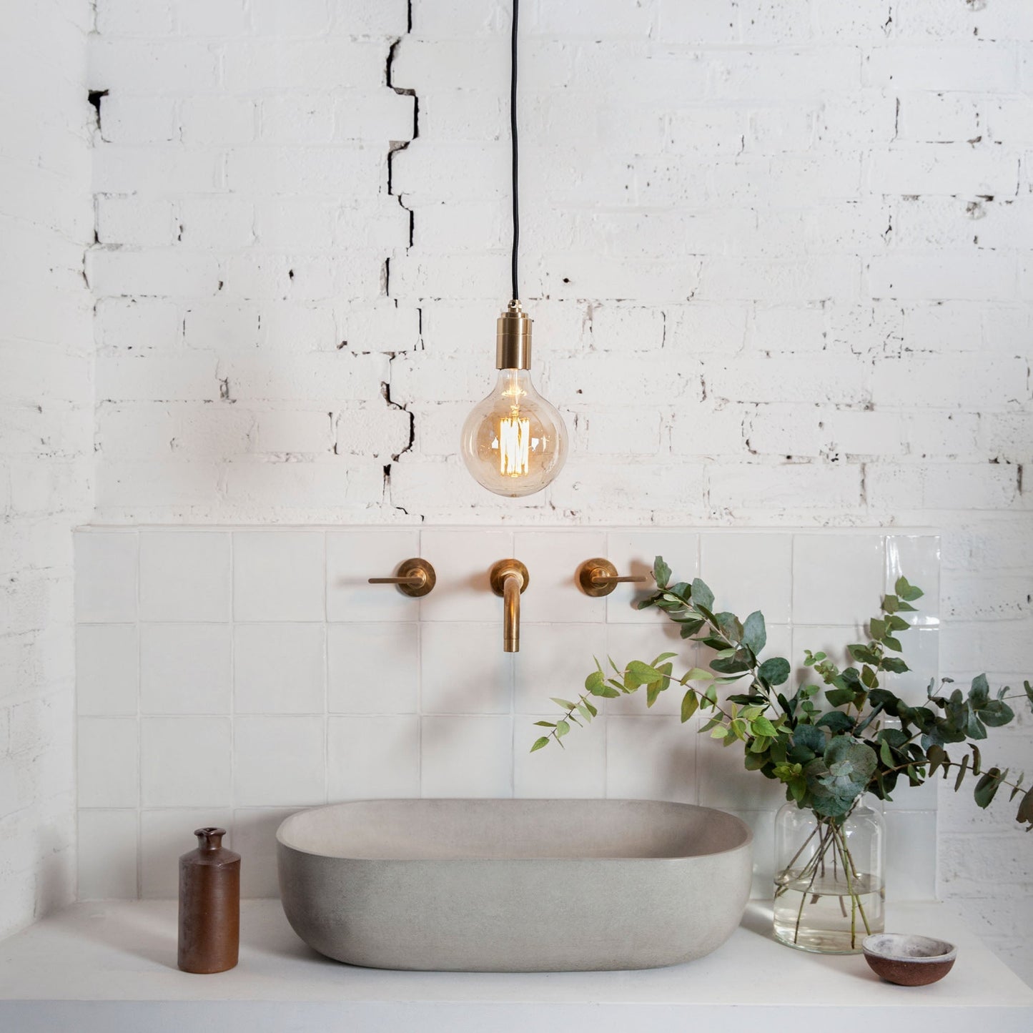 Gaia Pendant Light in Brass Tala