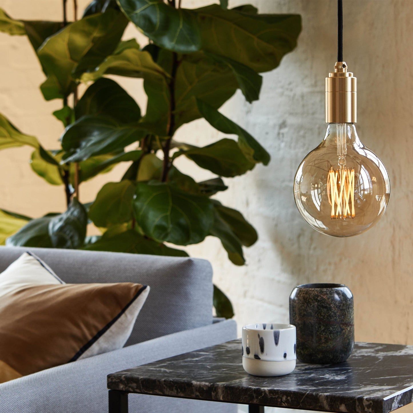 Gaia Plug-In Pendant in Graphite Tala