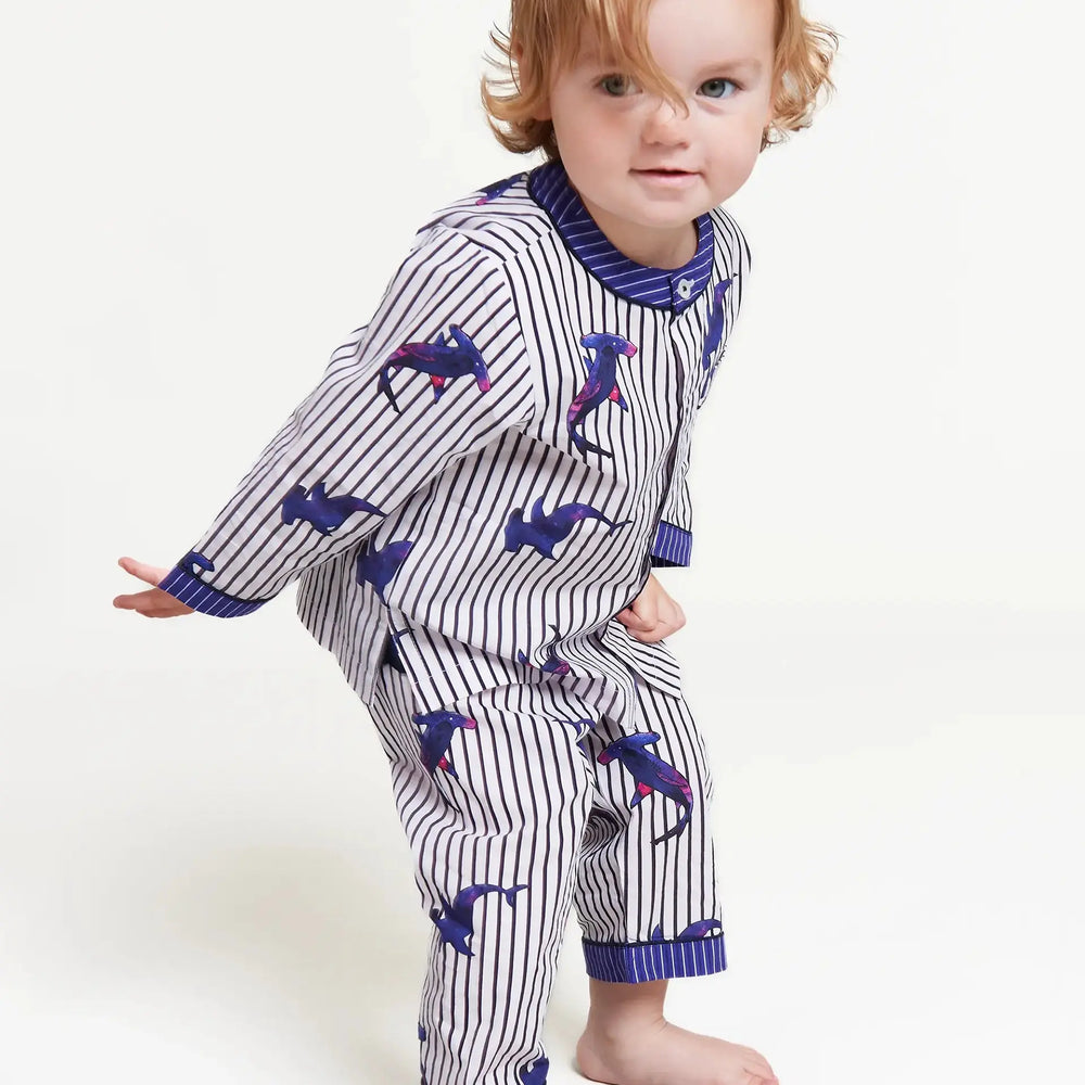 Galactic Sharkies Baby Pyjama Trouser Set Kutti Lulu