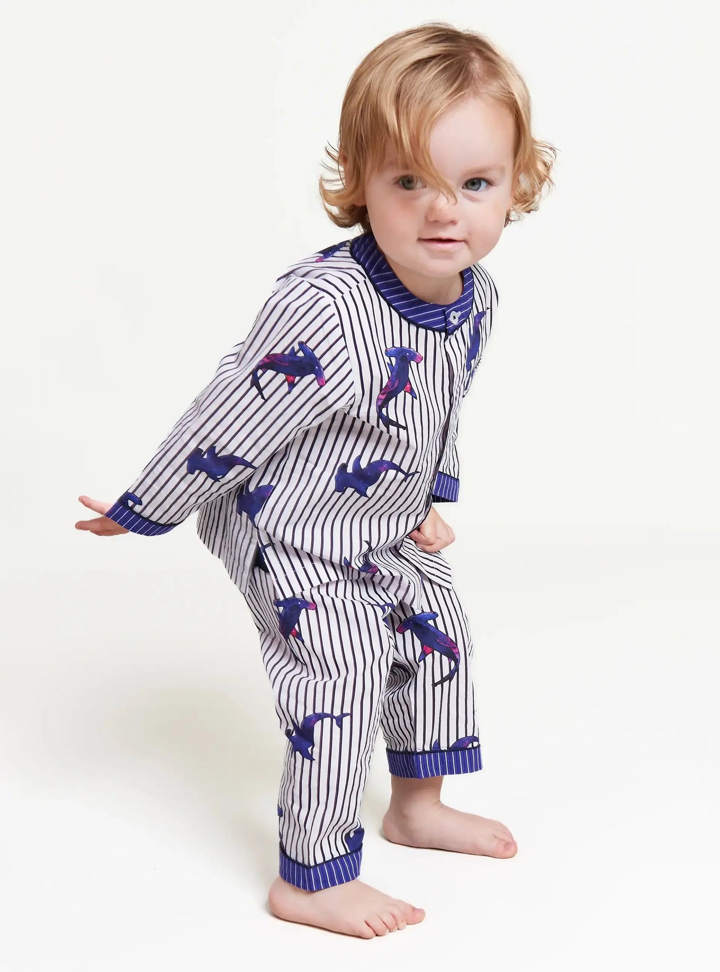 Galactic Sharkies Baby Pyjama Trouser Set Kutti Lulu