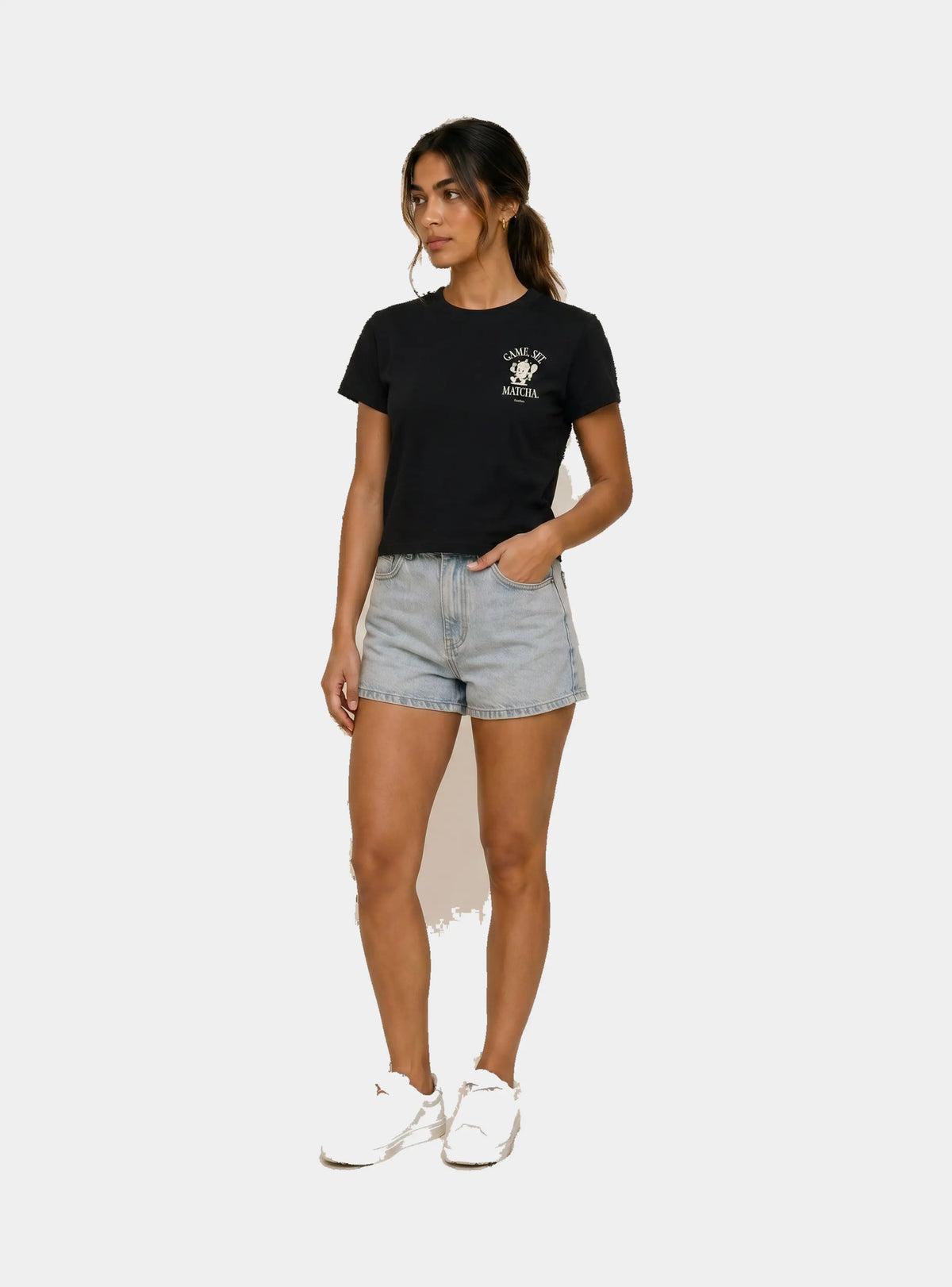 Game, Set, Matcha Crewneck T-Shirt Padelism