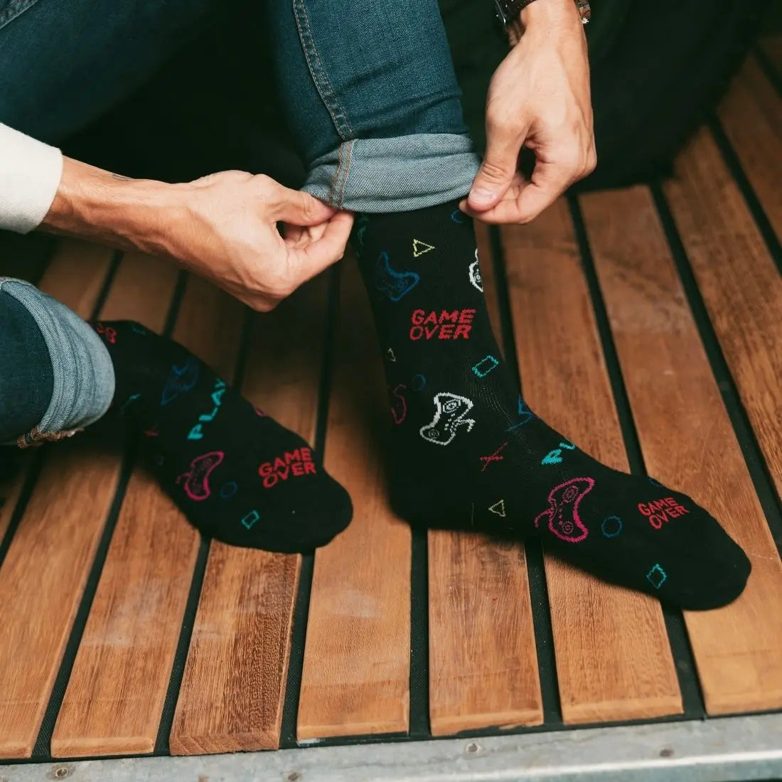 Gamer Bamboo Socks Swole Panda
