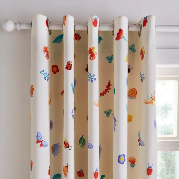 Garden Friends Blackout Eyelet Curtains Dunelm