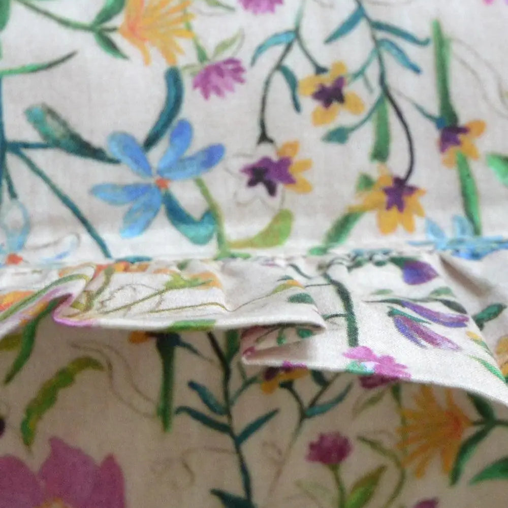Gathered Edge Pillowcase Made With Liberty Fabric LINEN GARDEN Coco & Wolf