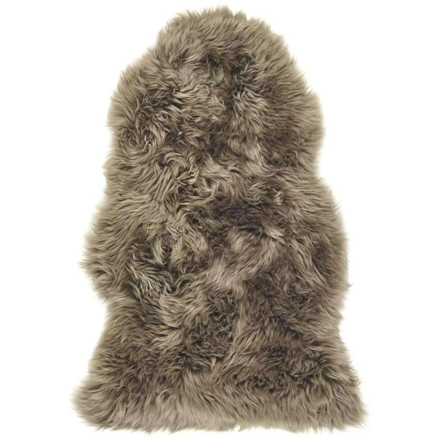 Genuine Khaki/Taupe Sheepskin Faux Fur Rug The Rugs