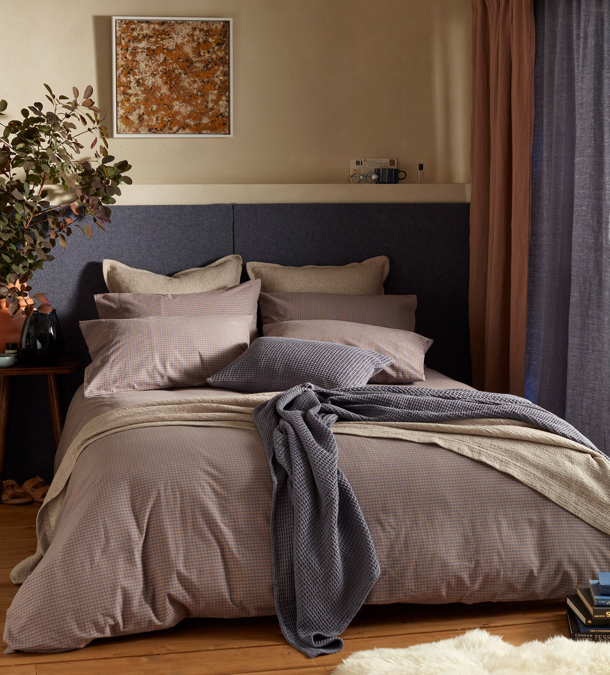 Georgie Gingham Brushed 100% Organic Cotton Duvet Cover - The Secret Linen Store