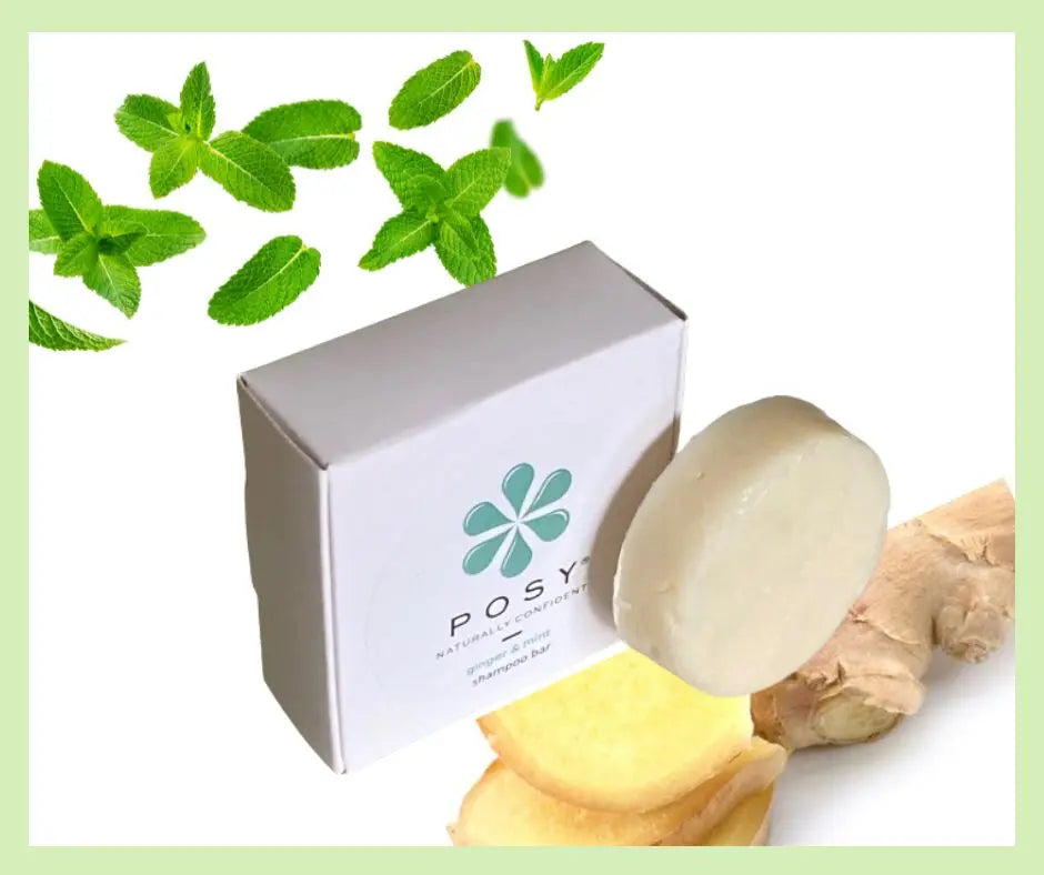 Ginger & Mint Shampoo Bar Posy London Natural Deodorant, Skin & Hair Products