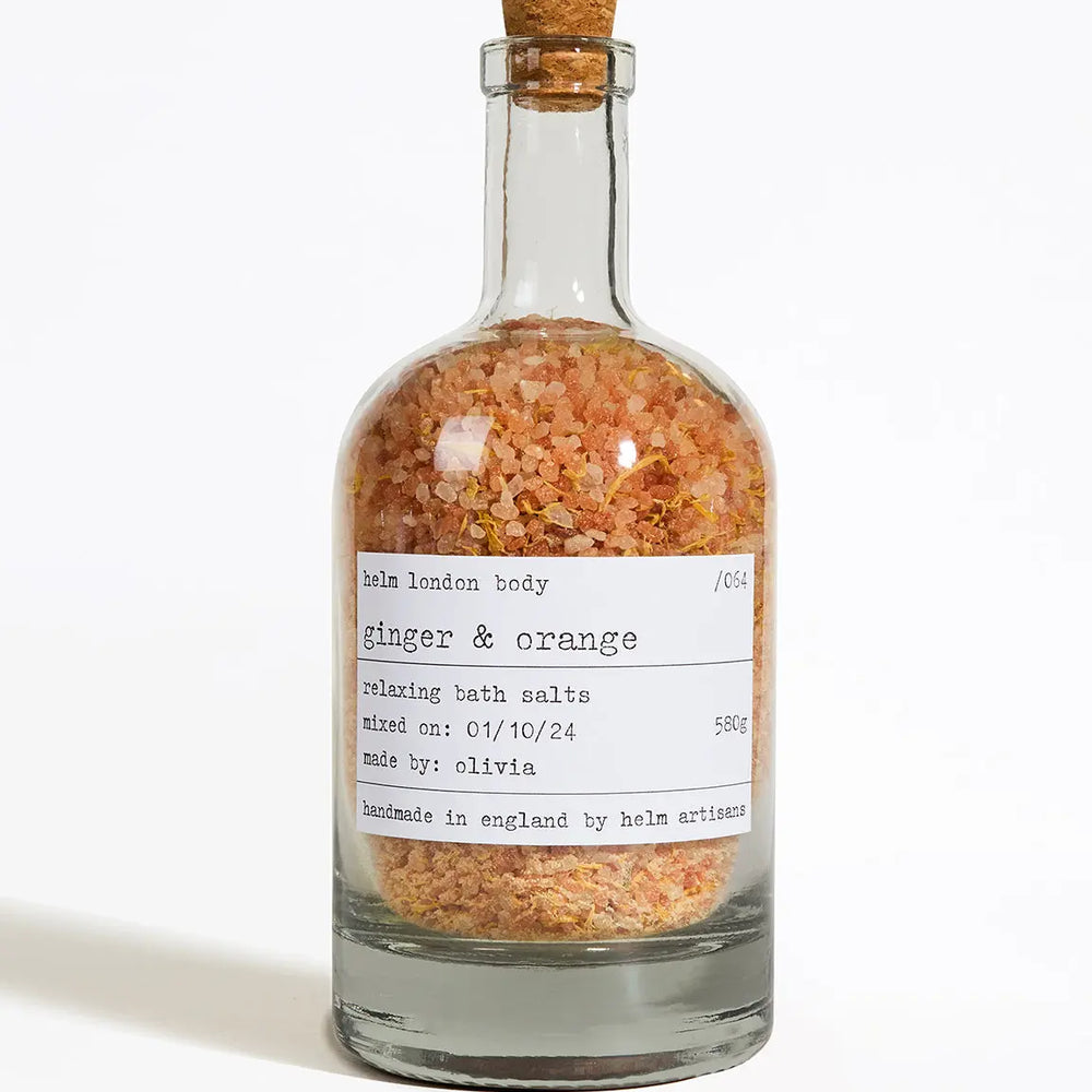 Ginger & Orange Bath Salts - 580g Helm London