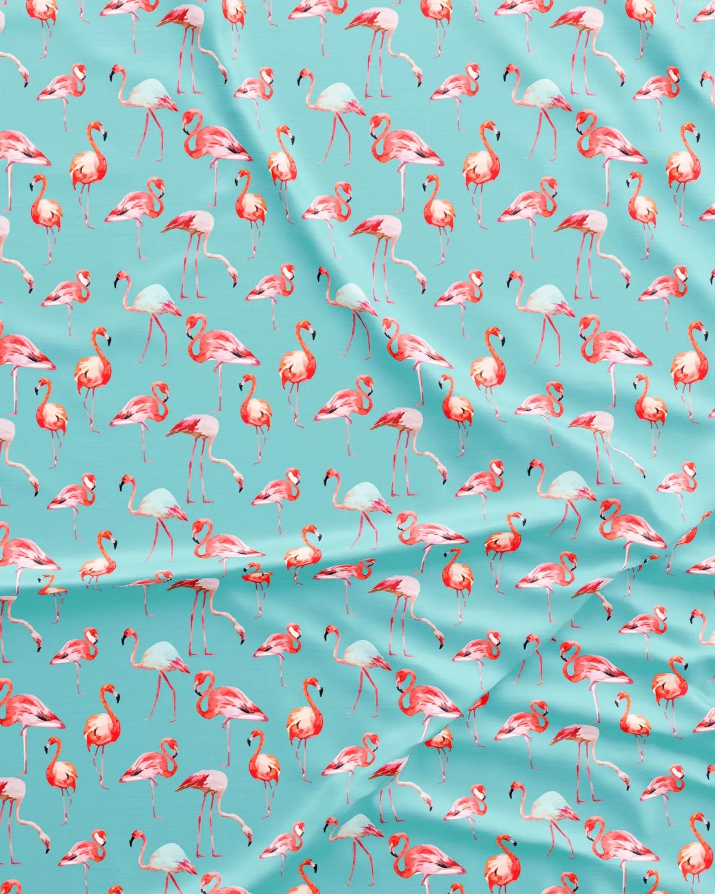 Girls Long Pyjamas - Blue Flamingos Woodstock Laundry