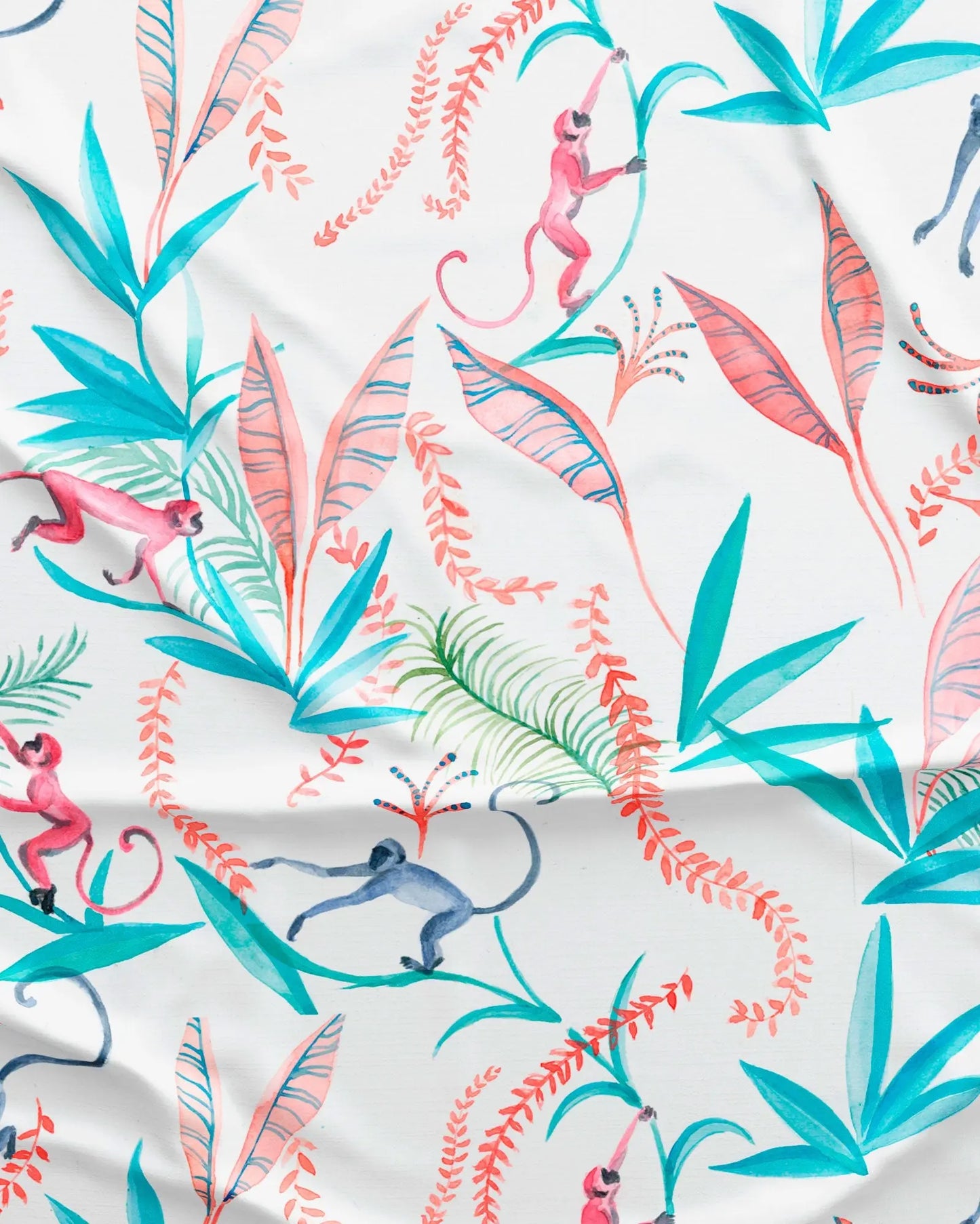 Girls Long Pyjamas - Monkeys Woodstock Laundry