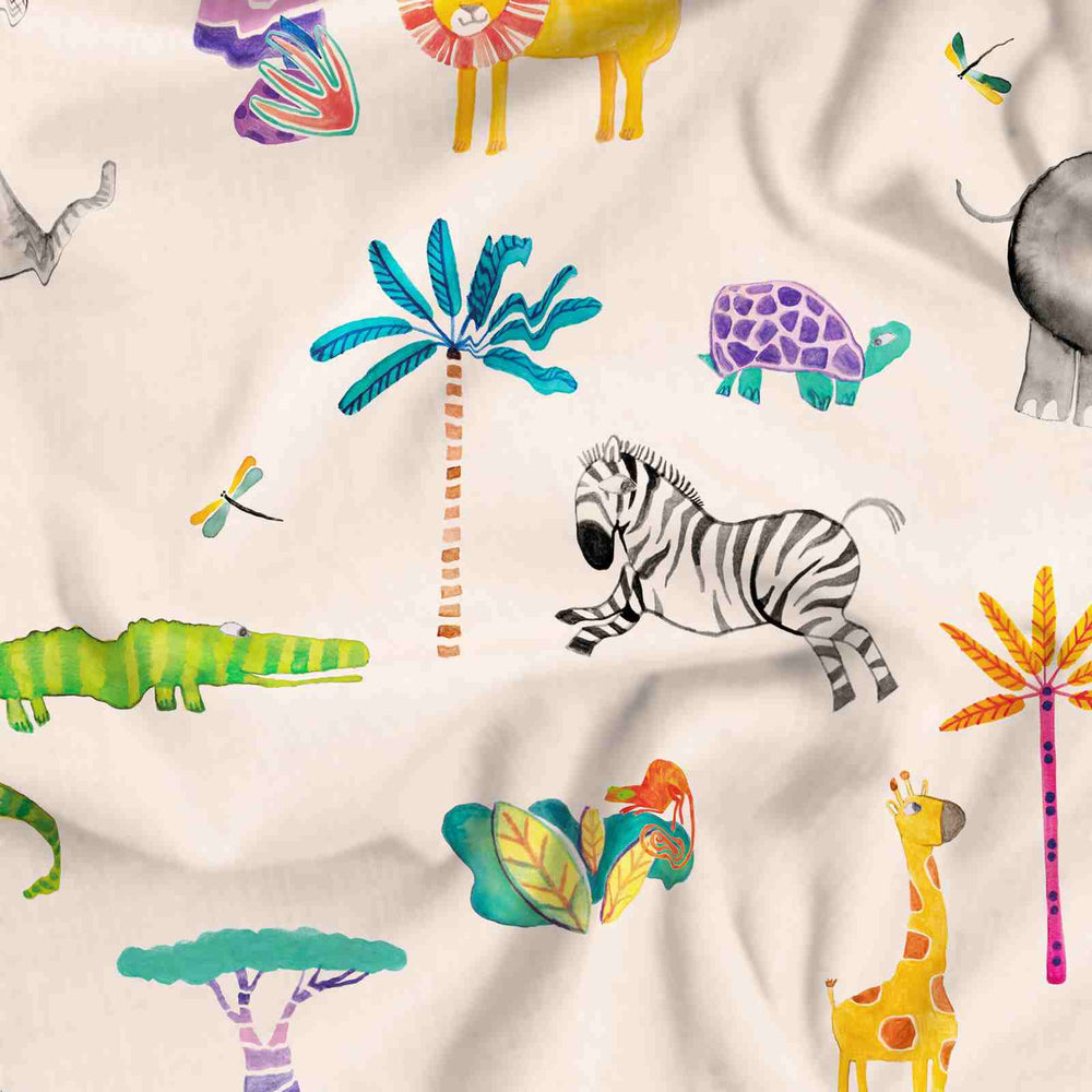 Girls Long Pyjamas - Safari Pink Woodstock Laundry
