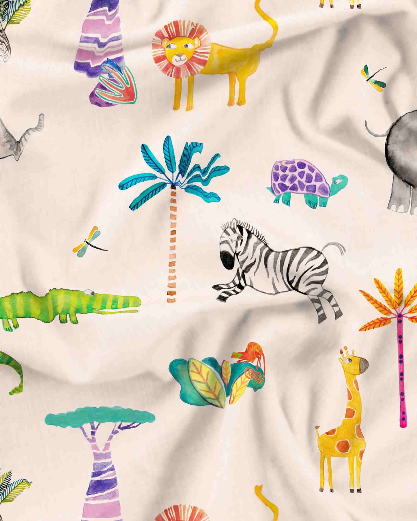 Girls Long Pyjamas - Safari Pink Woodstock Laundry