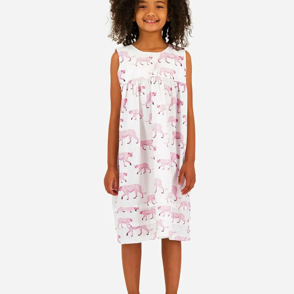 Girls Nighty - Pink Cheetah Woodstock Laundry