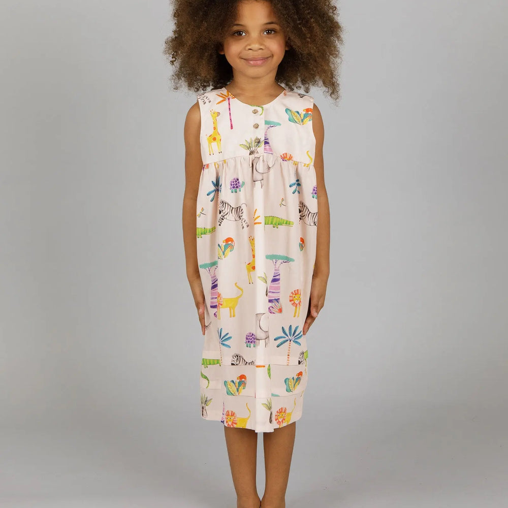 Girls Nighty - Pink Safari Woodstock Laundry