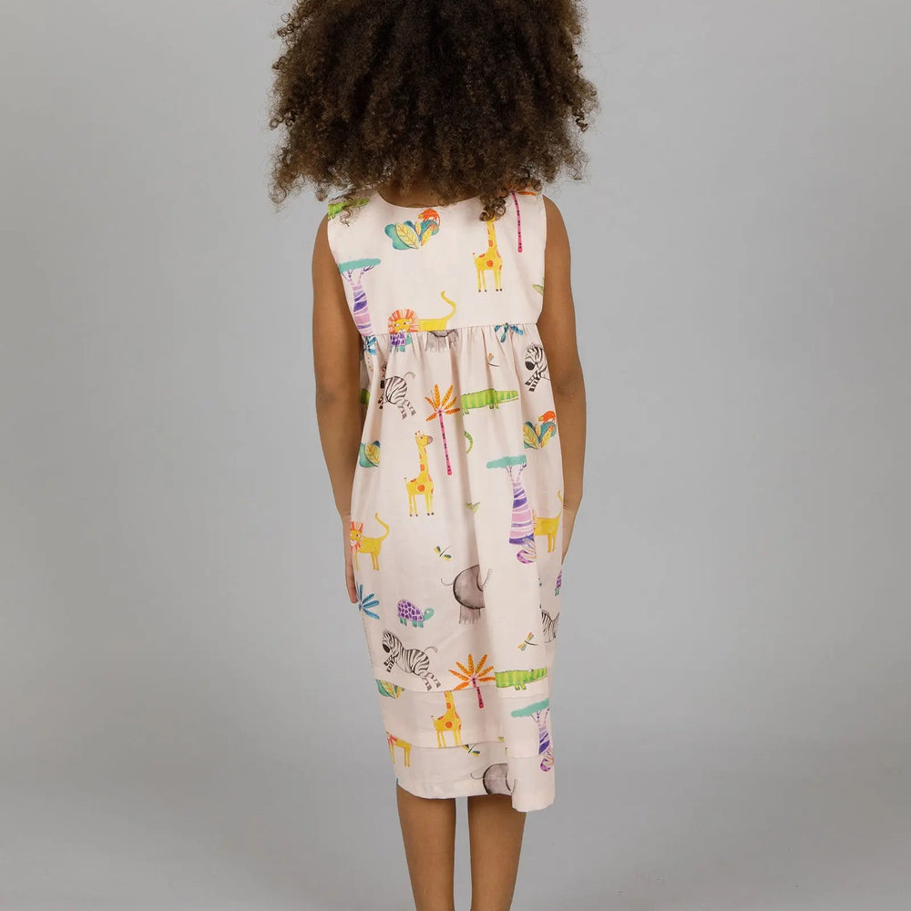 Girls Nighty - Pink Safari Woodstock Laundry