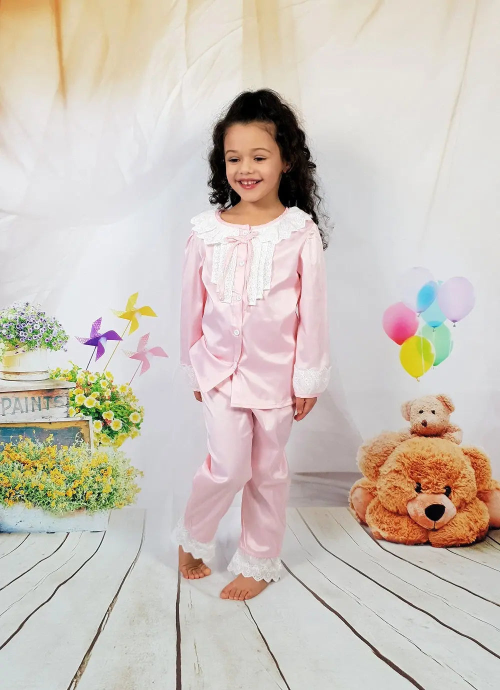 Girls Satin Pyjama Trouser Set BEAU KiD
