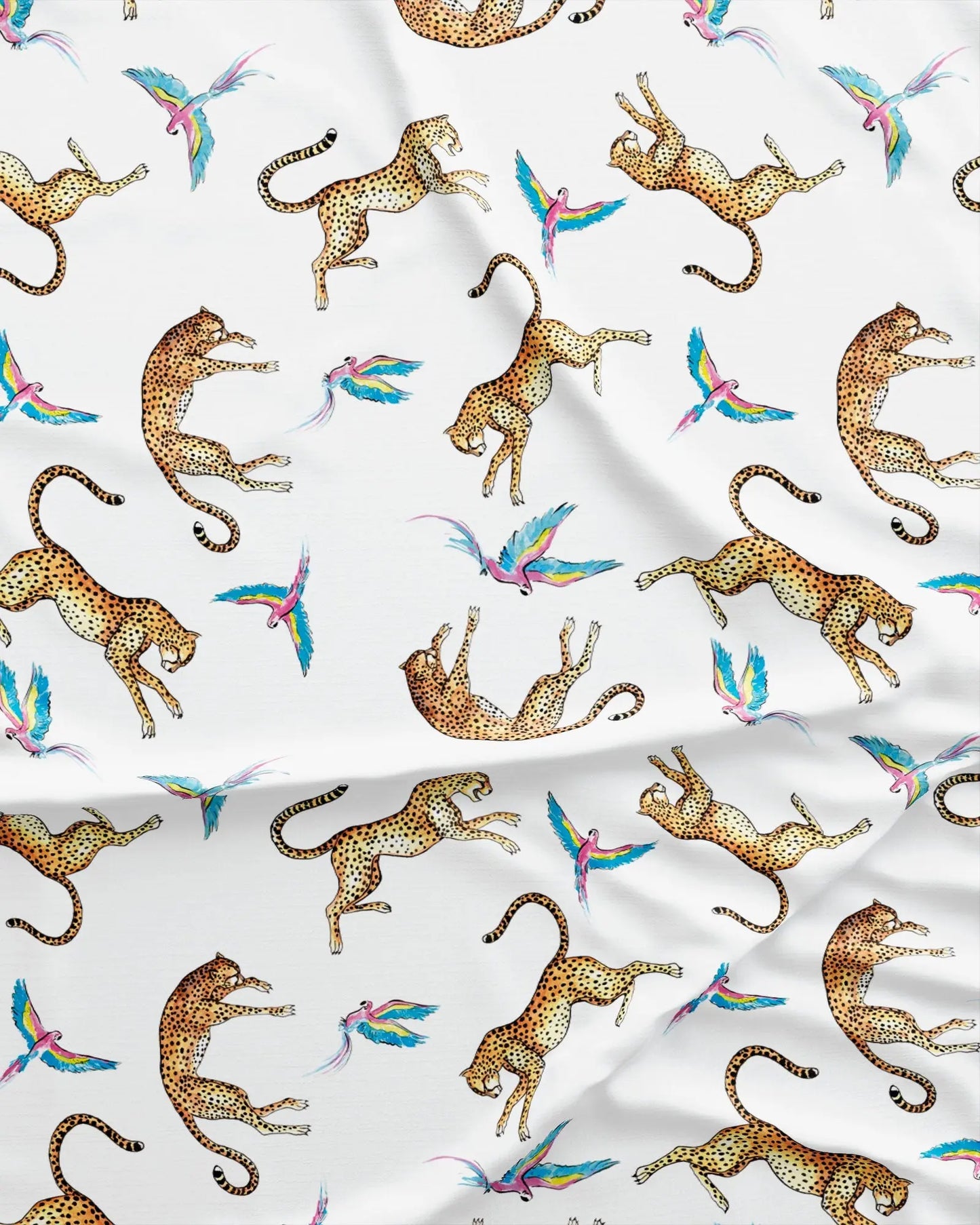 Girls Short Pyjamas - Playing Cheetahs Woodstock Laundry