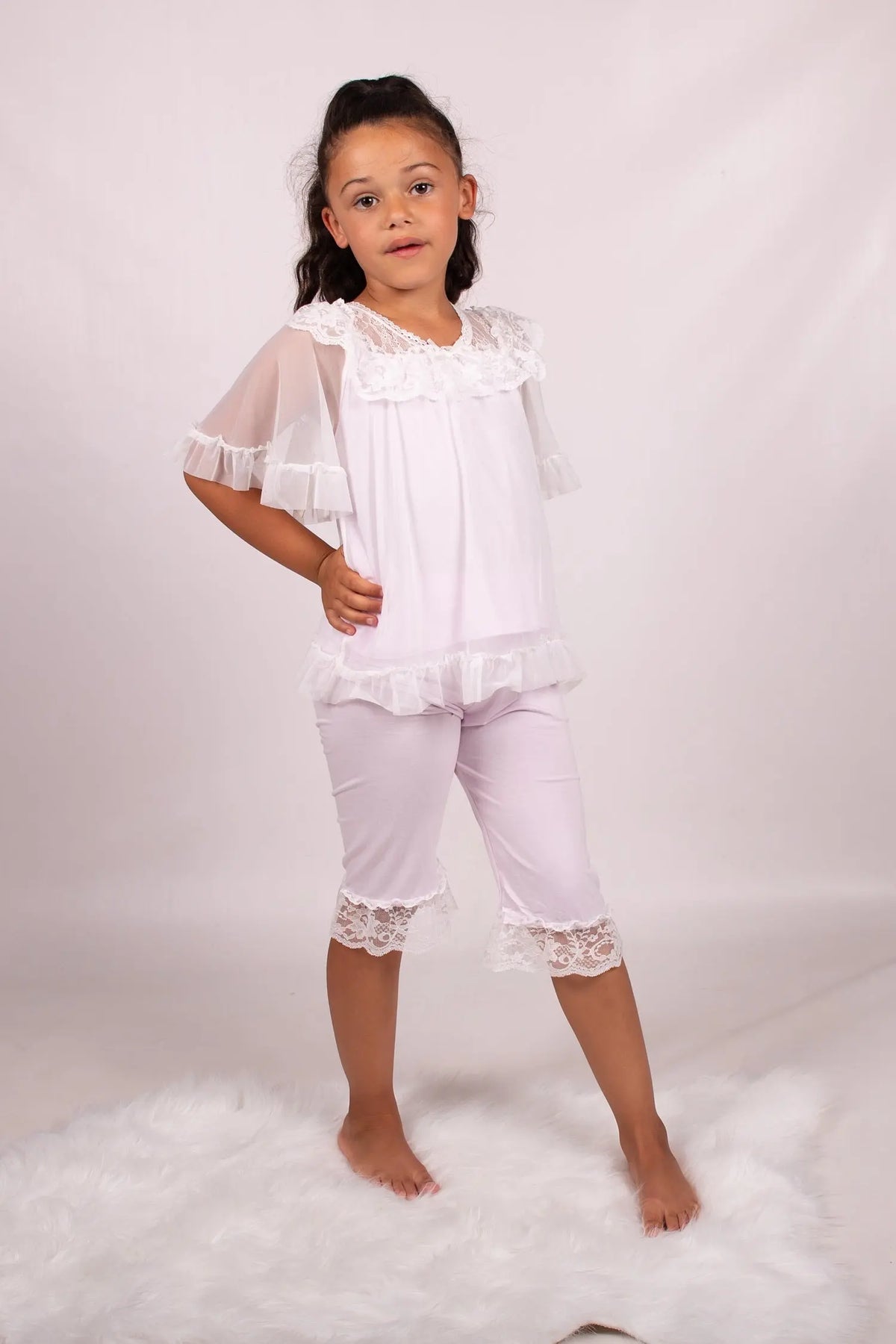 Girls Three Quarter Pyjama Trouser Set BEAU KiD