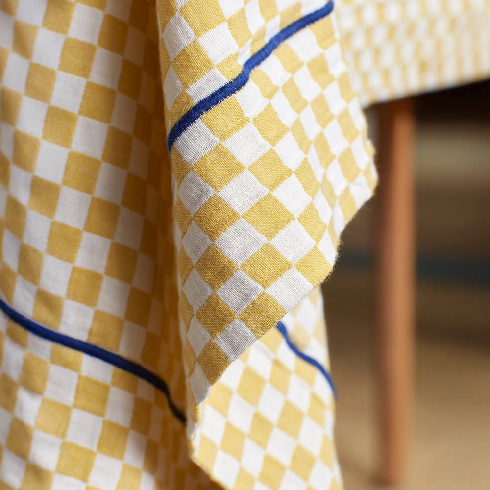 Glassette Cecilia 100% Cotton Rectangle Tablecloth The Secret Linen Store