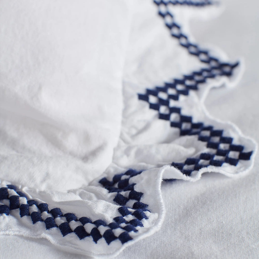 Glassette Freida 100% Cotton Oxford Pillowcase The Secret Linen Store