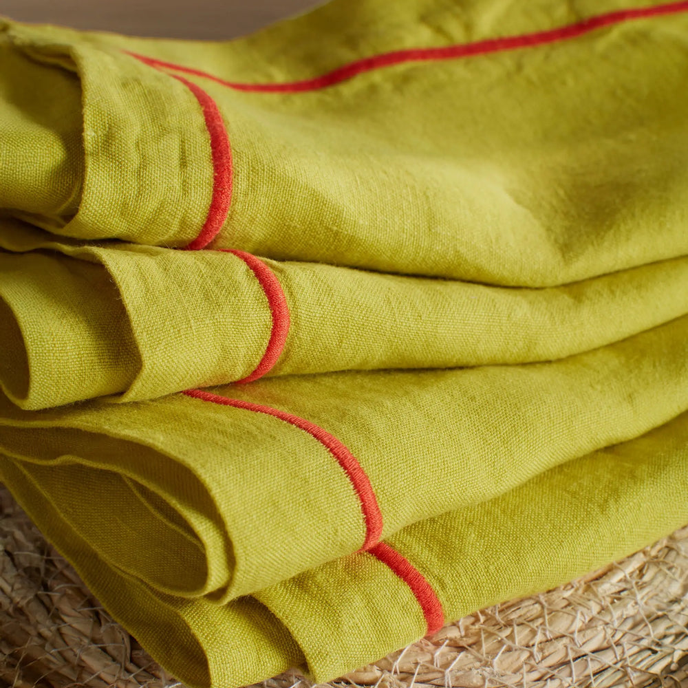 Glassette Vine 100% Linen Napkins The Secret Linen Store
