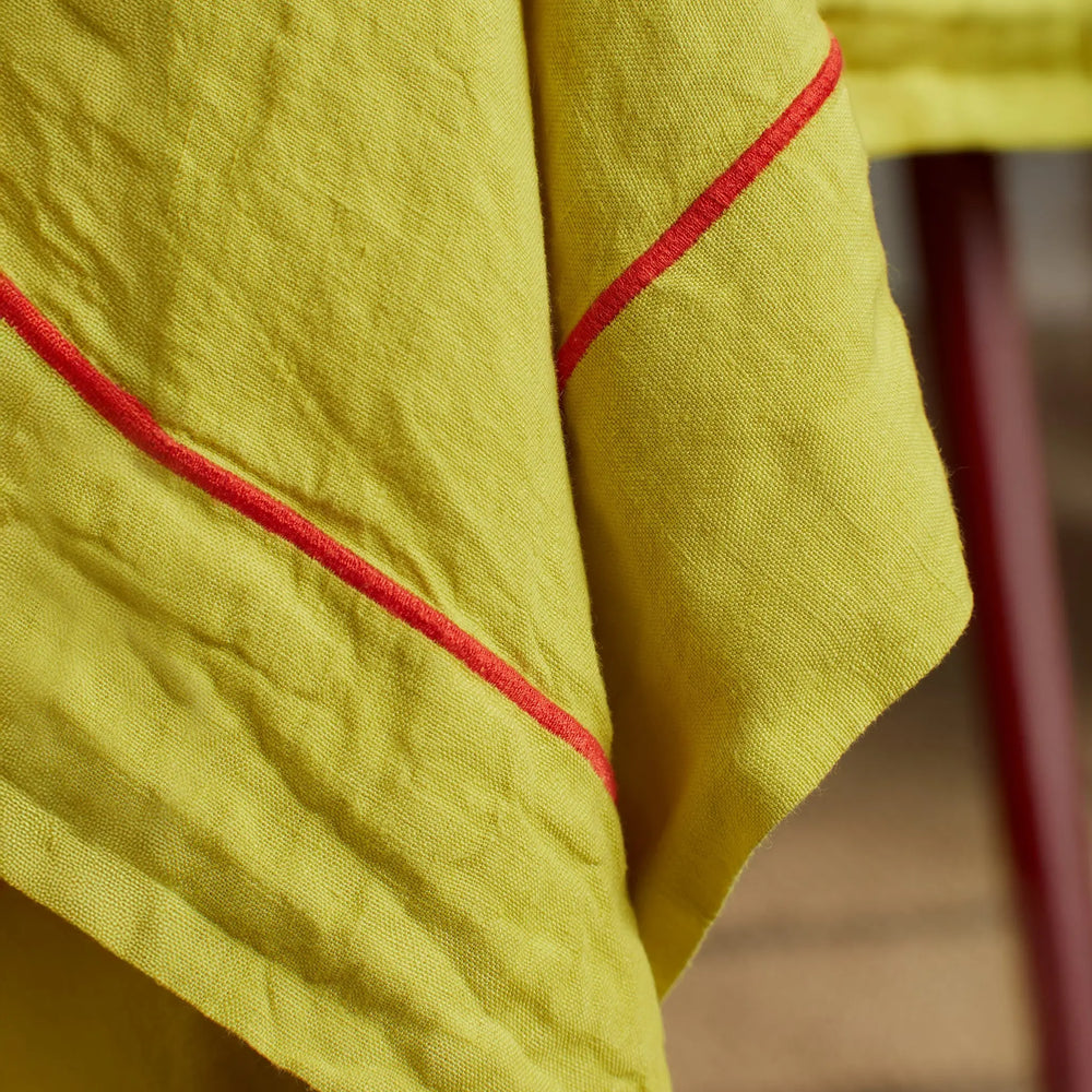Glassette Vine 100% Linen Tablecloth The Secret Linen Store