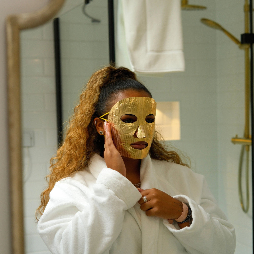 Glow Getter Full-Face Mask – 3 Pack | Self-Warming Facial Mask for De-Puffing, Stress Relief & Relaxation Popmask