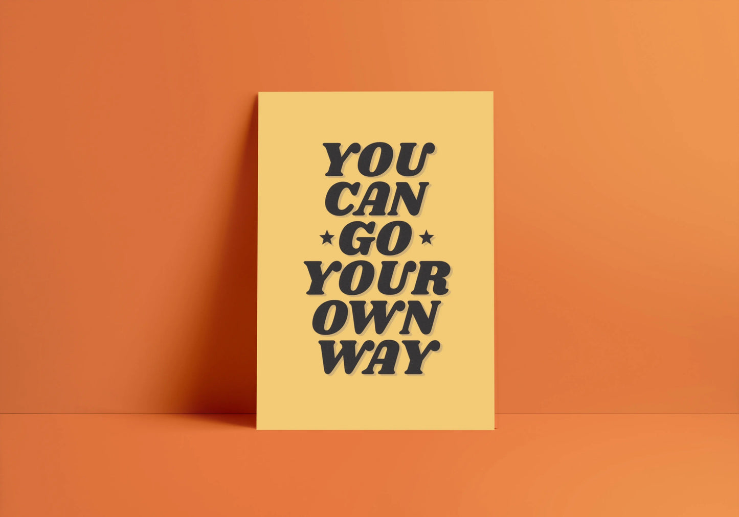 Go Your Own Way (Fleetwood Mac inspired) A4 Lyric Art Print whowhatclaireart