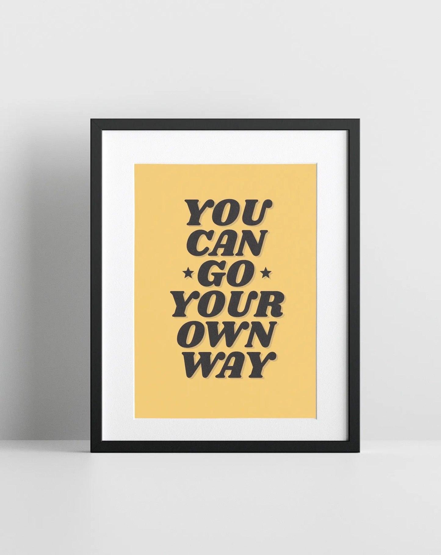 Go Your Own Way (Fleetwood Mac inspired) A4 Lyric Art Print whowhatclaireart