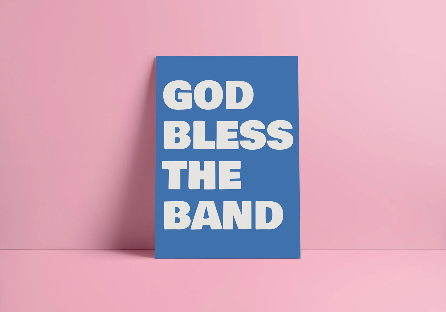 God Bless The Band (Courteeners) A4 Lyric Art Print whowhatclaireart