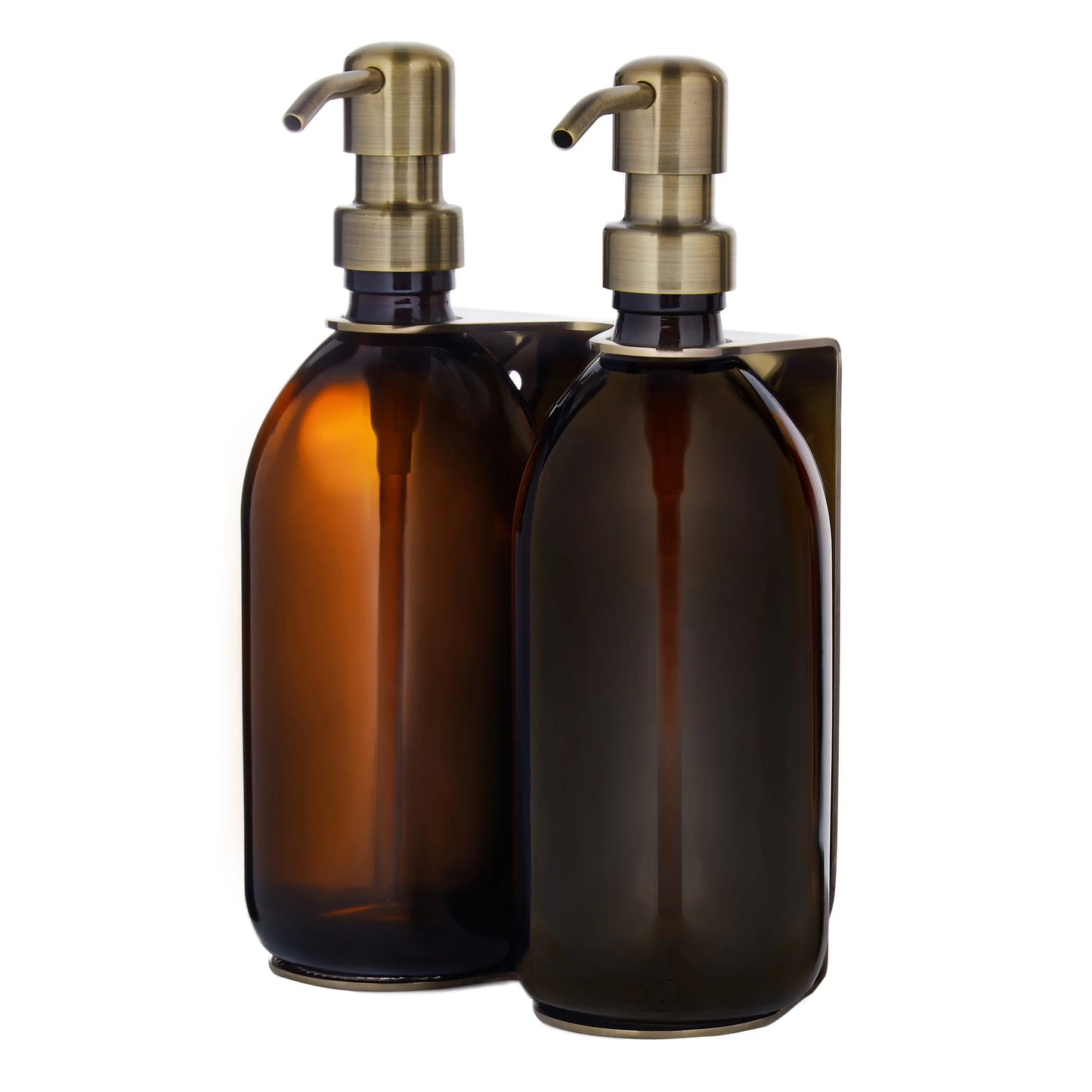 Gold Double Wall Mounted Soap Dispenser Kuishi