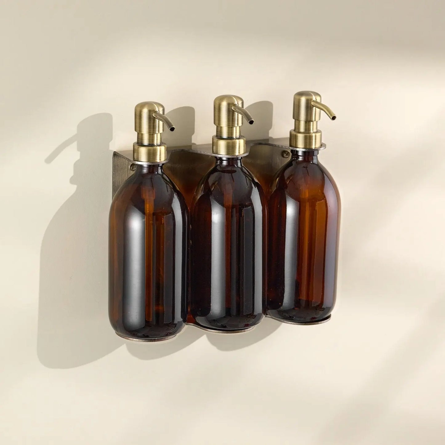 Gold Triple Wall Mounted Soap Dispenser Kuishi
