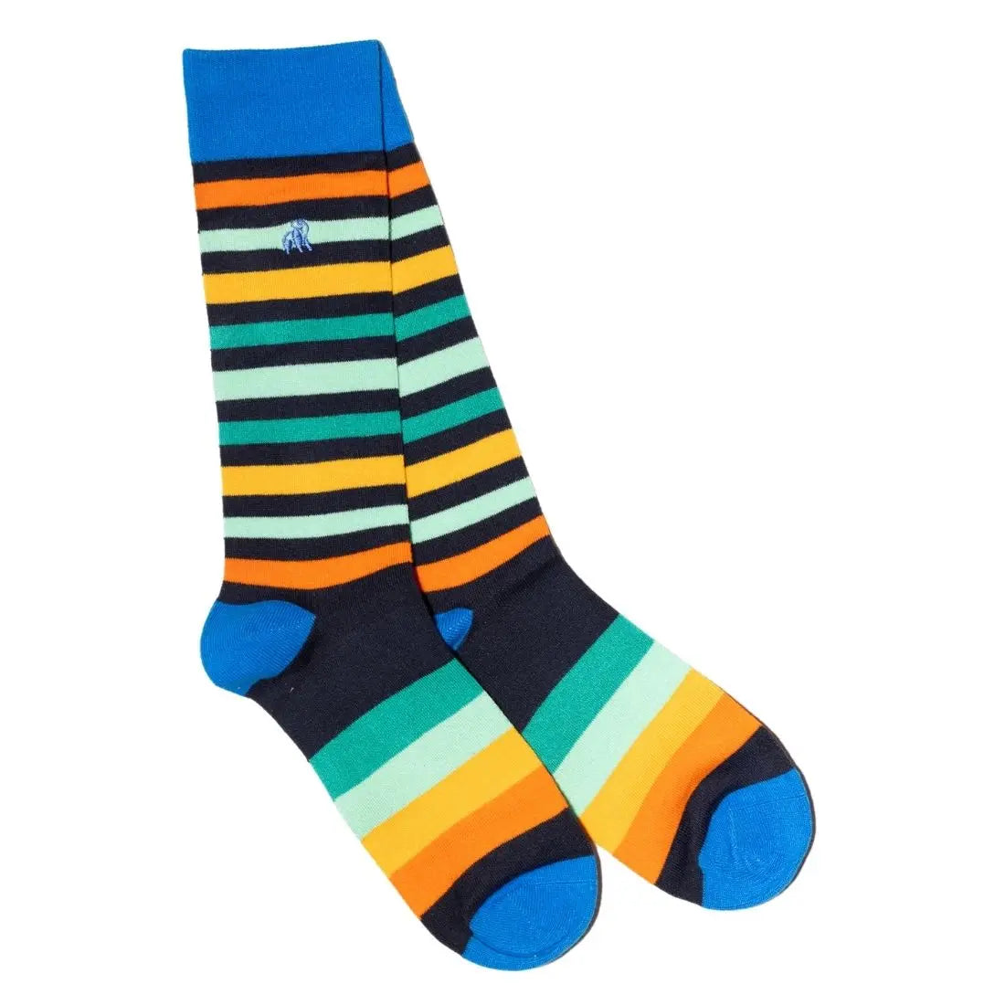 Gradient Stripe Bamboo Socks Swole Panda
