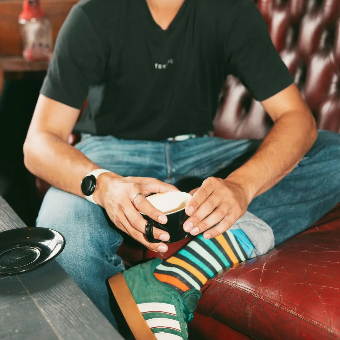 Gradient Stripe Bamboo Socks Swole Panda