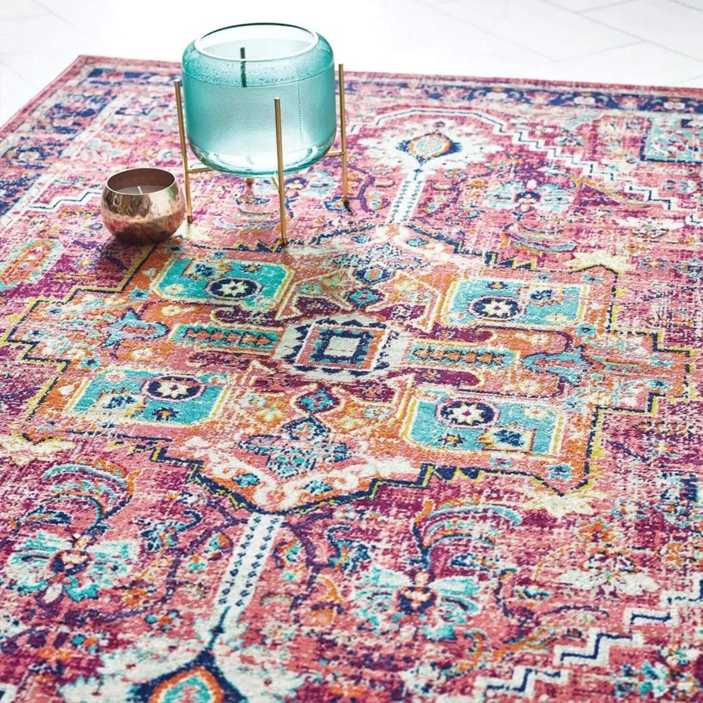 Granada Multicolour Vintage Rug | Ruby The Rugs
