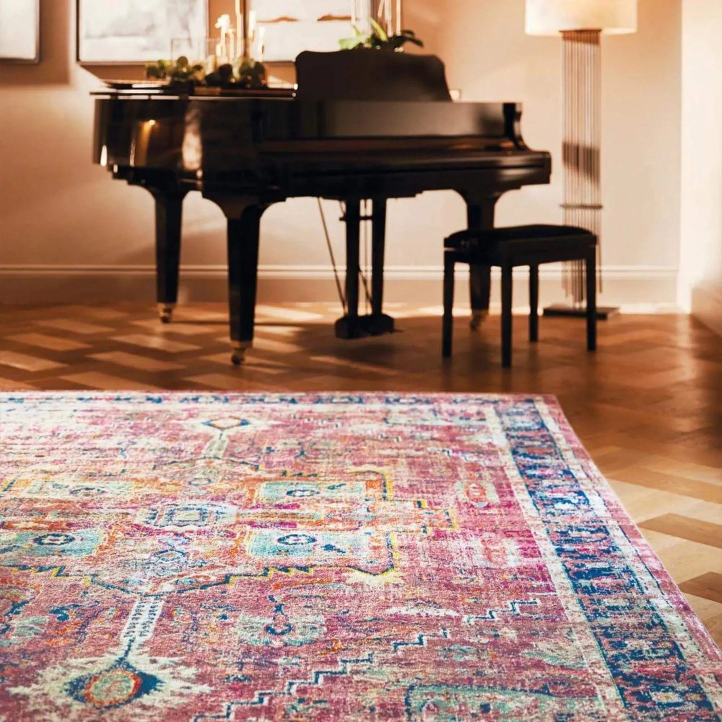 Granada Multicolour Vintage Rug | Ruby The Rugs