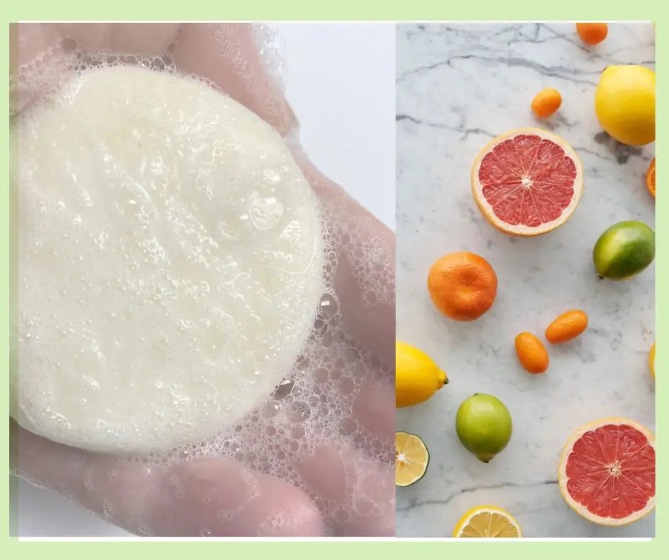 Grapefruit & Lemon Shampoo Bar Posy London Natural Deodorant, Skin & Hair Products