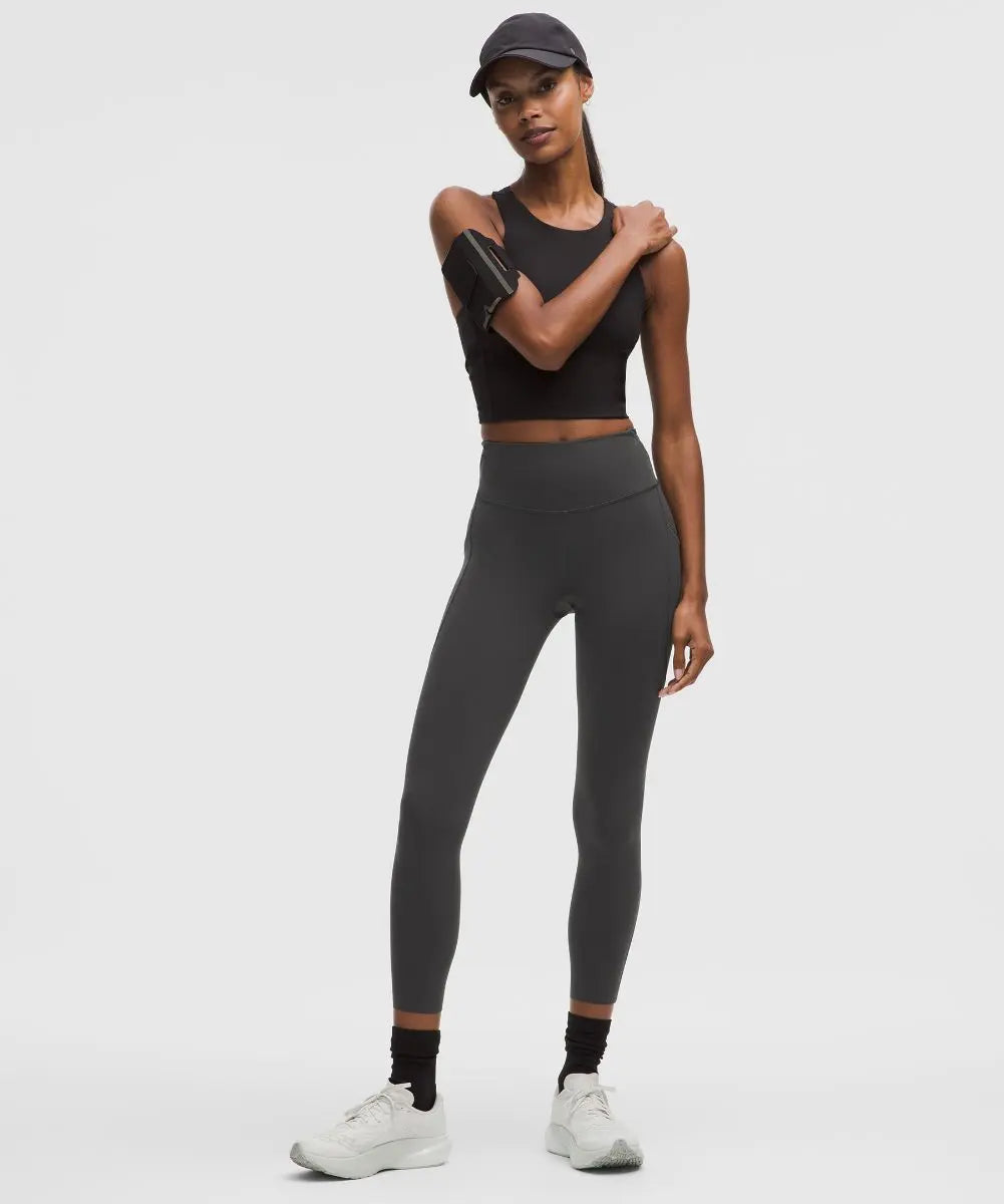 Graphite Grey Women's Fast and Free High-Rise Tight Pocket Lululemon