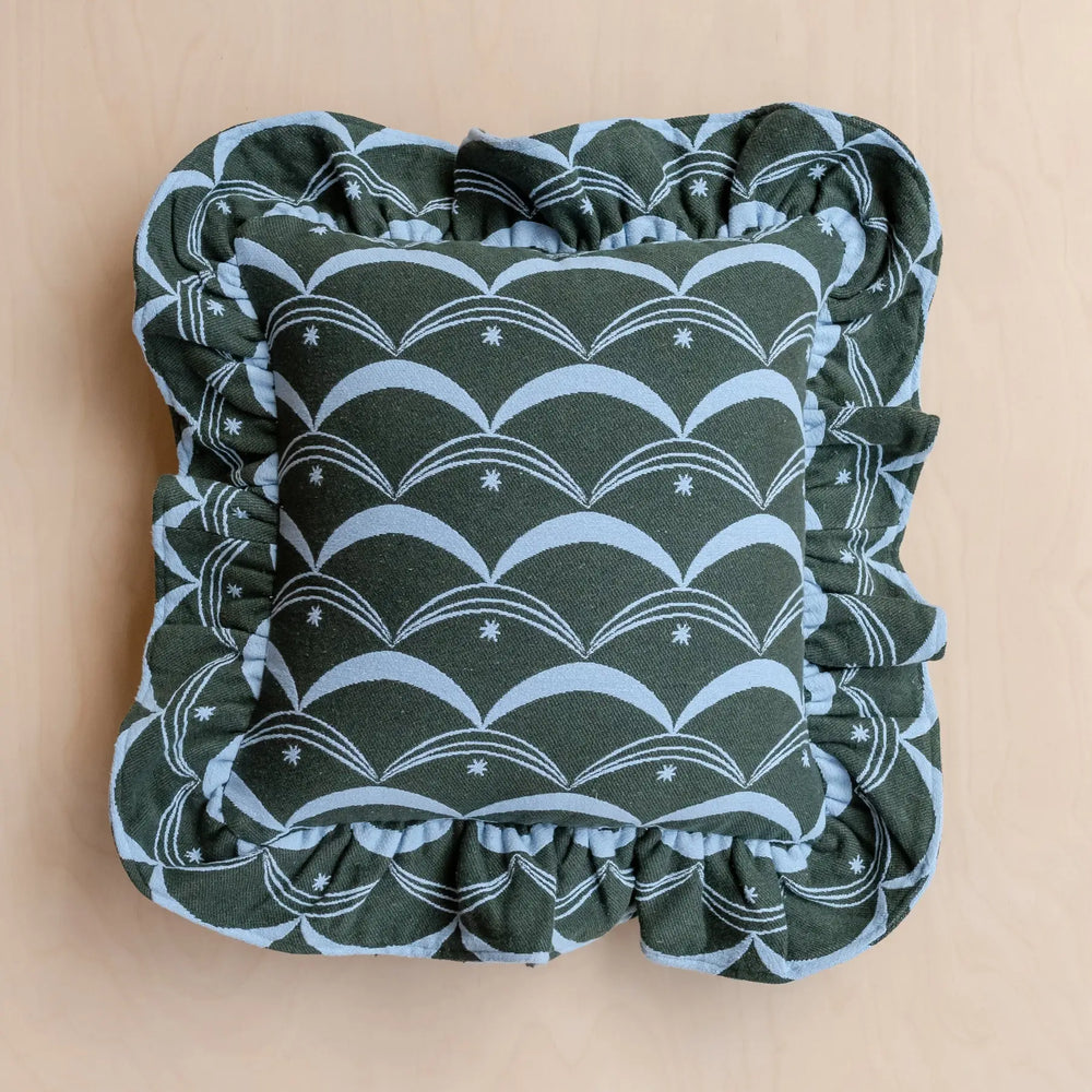 Green Cotton Cushion Cover TartanBlanketCo