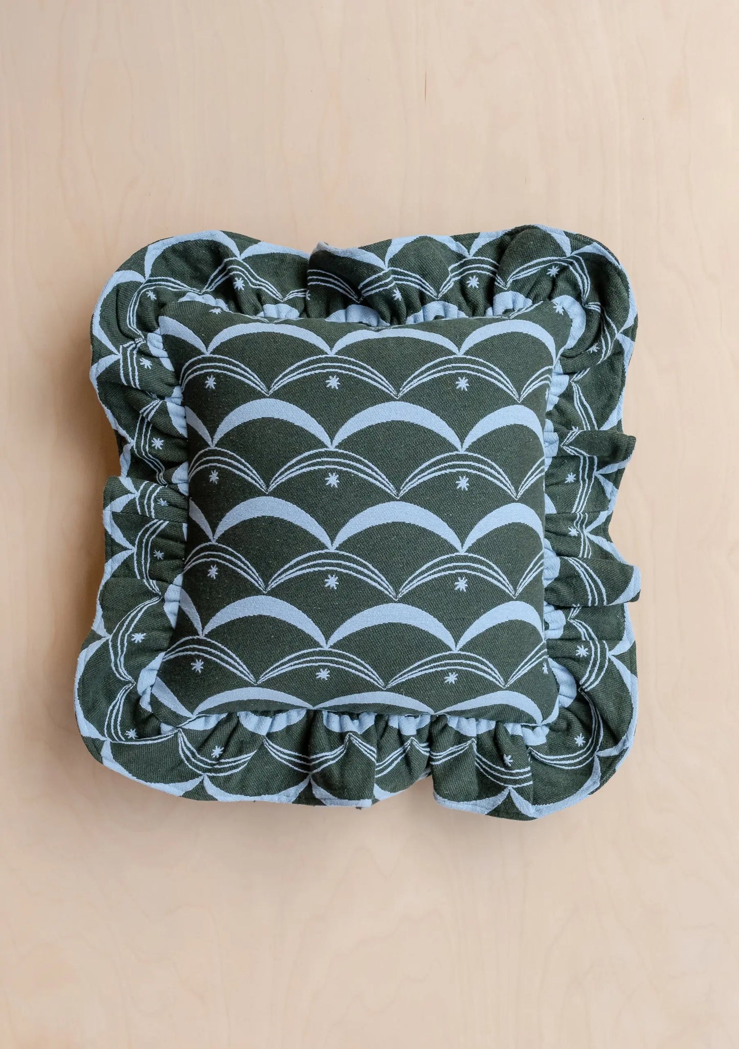 Green Cotton Cushion Cover TartanBlanketCo