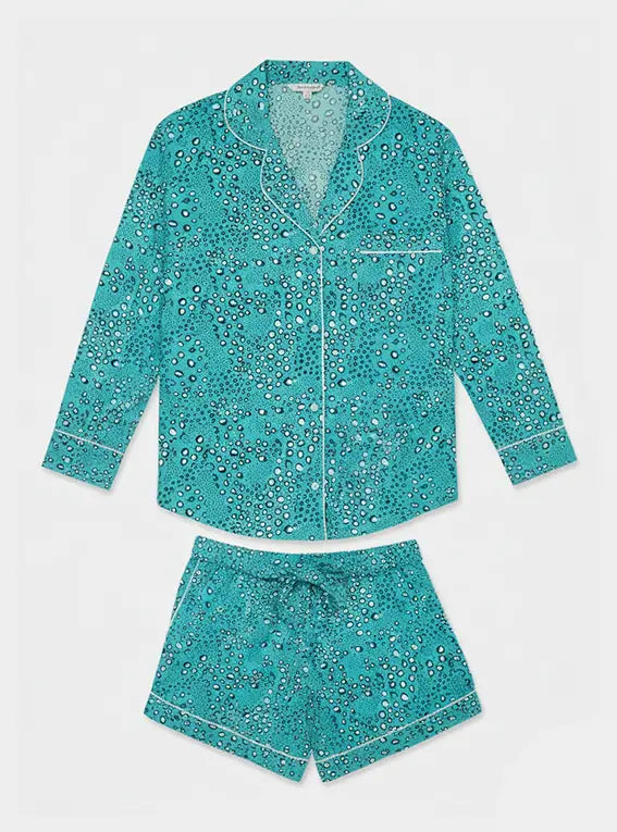 Dots Long Sleeve Organic Cotton Pyjama Short Set