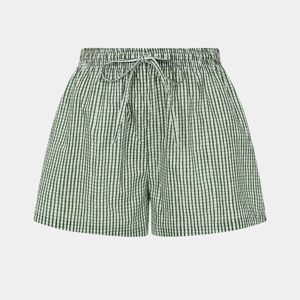 Green Gingham Shorts Madder & More